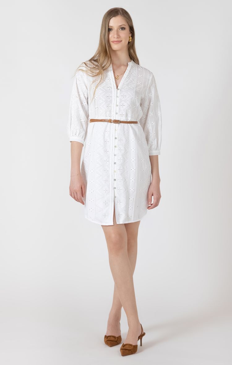 Long Sleeve Embroidered Dress