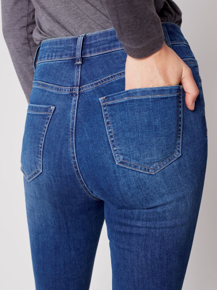Bootcut Asymmetrical Hem Jeans