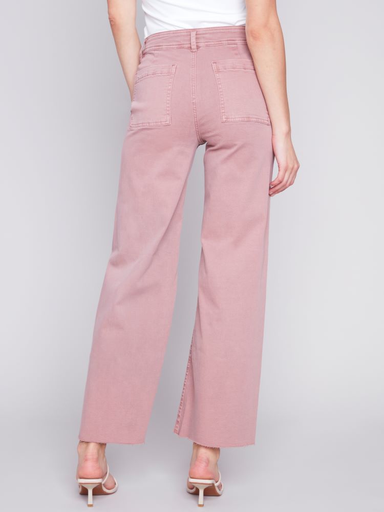 Charlie B Style: C5400R/618A, Straight Wide Leg Pant, back view