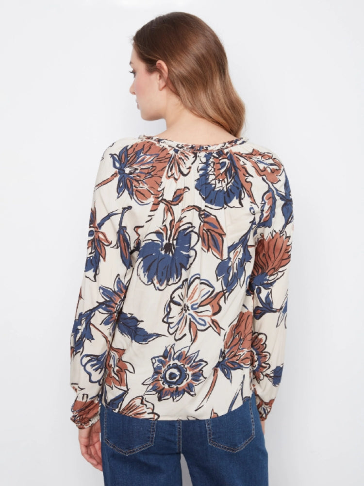 Charlie B Floral Print Blouse