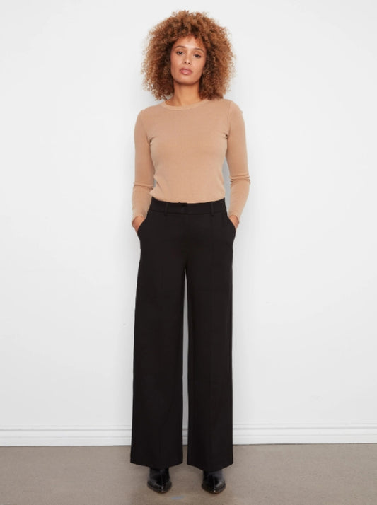 Charlie B Ponte Wide Leg Pants