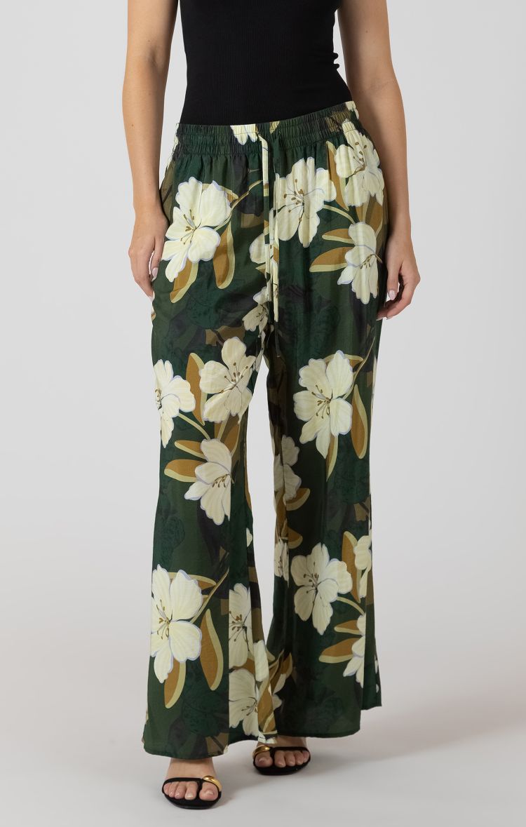 Floral Wide Leg Pants