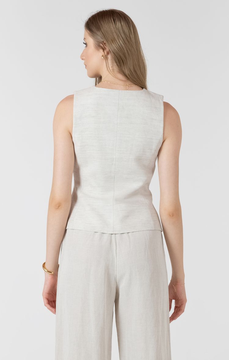 Button Up Vest Top