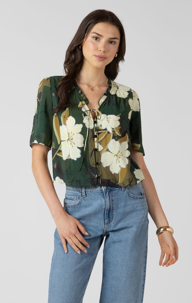 Floral Button Up Blouse