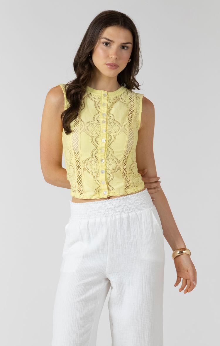 Lace Cutout Tank