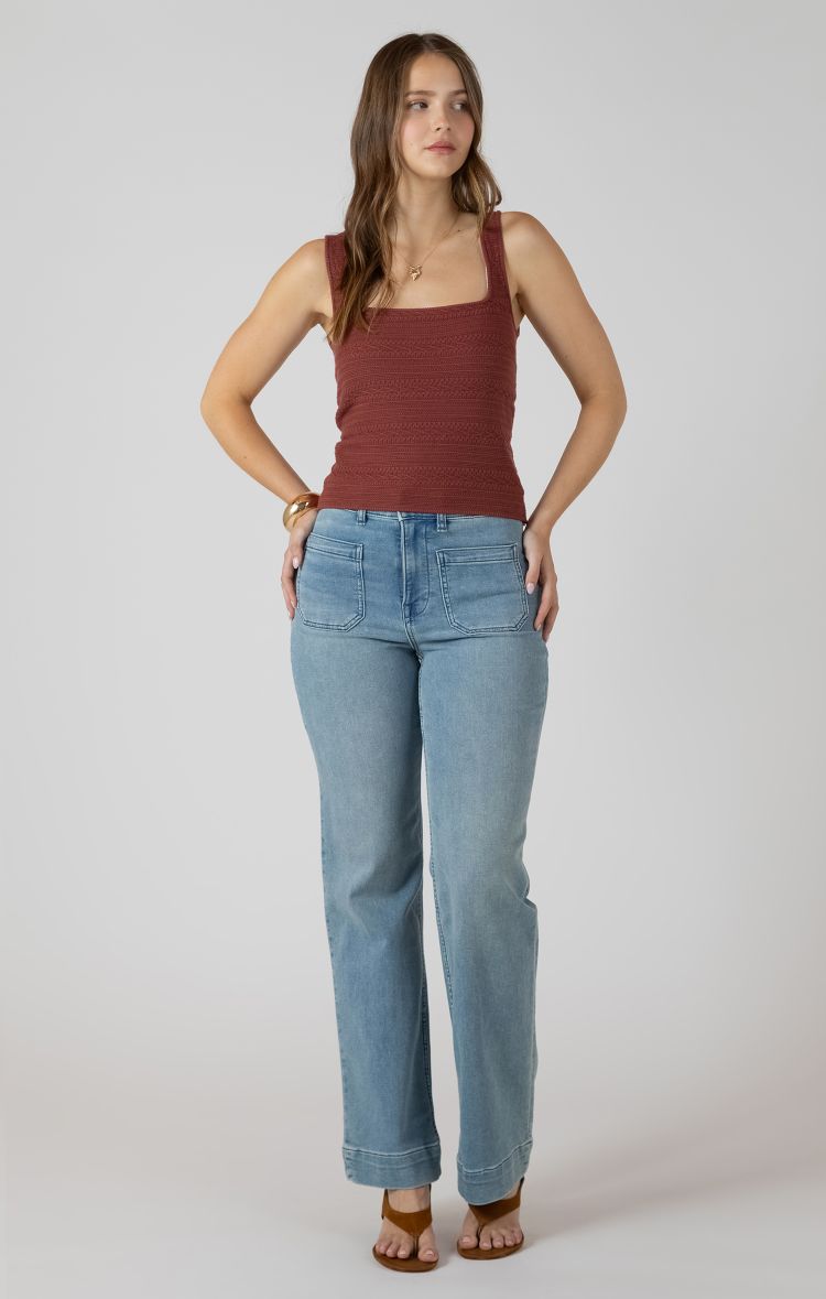 Square Neck Knit Tank