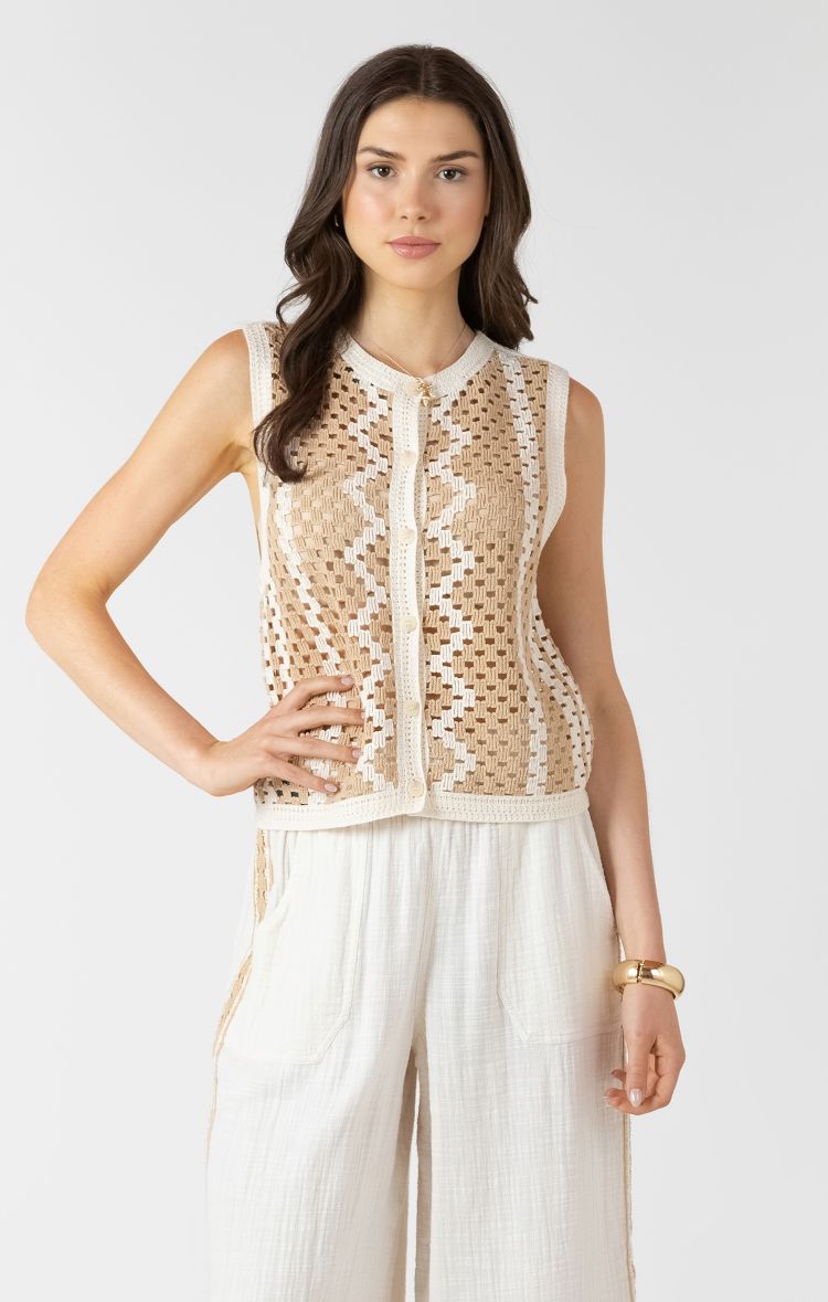 Button Up Knit Tank