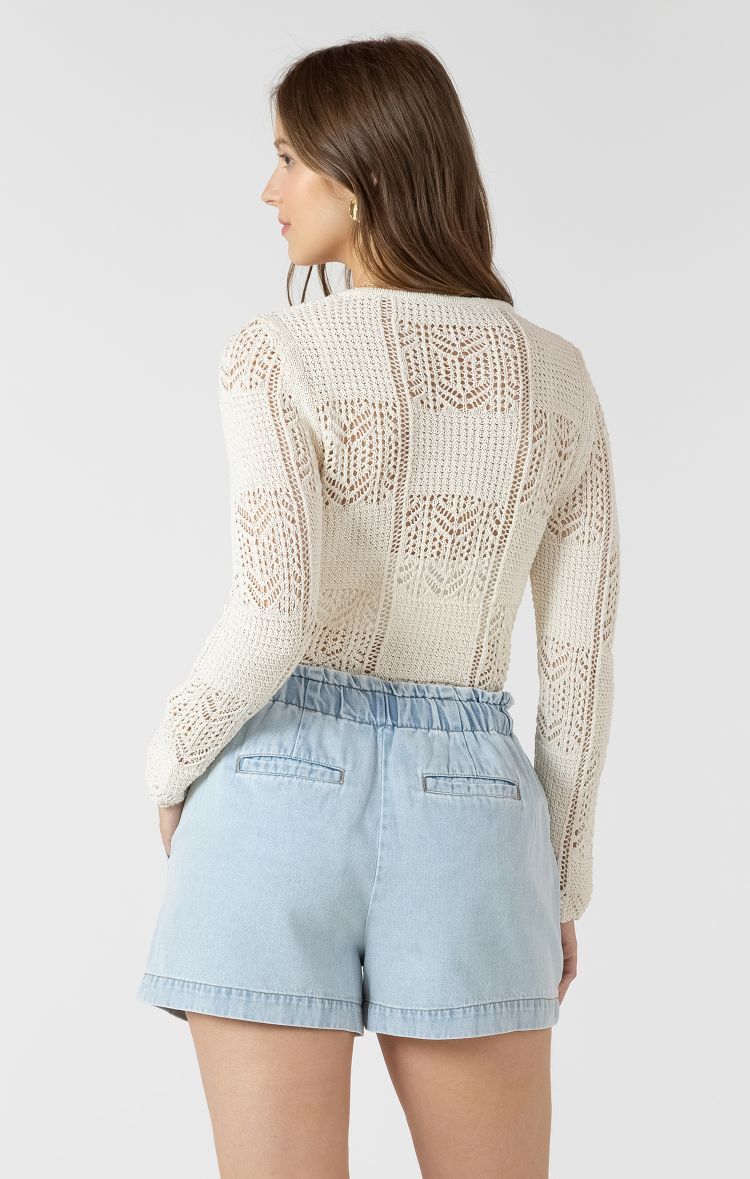 Cropped Knit Cardigan