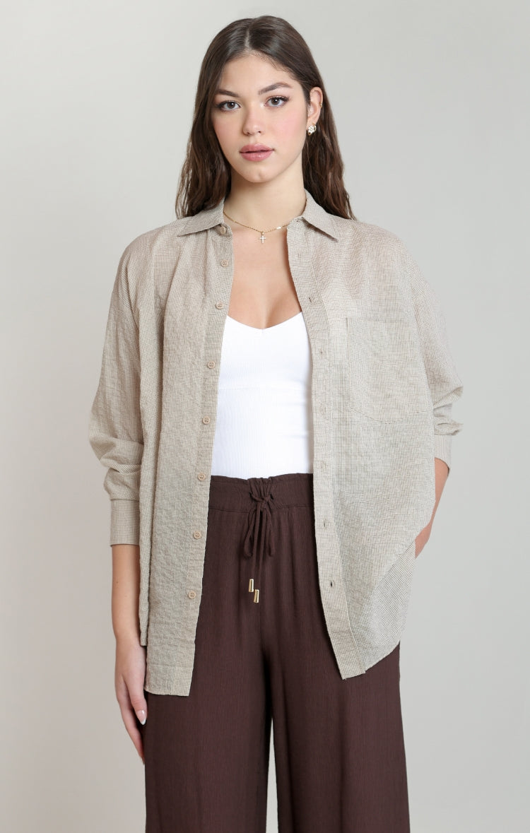 Dex Lightweight Long Sleeve Button-Up Shirt