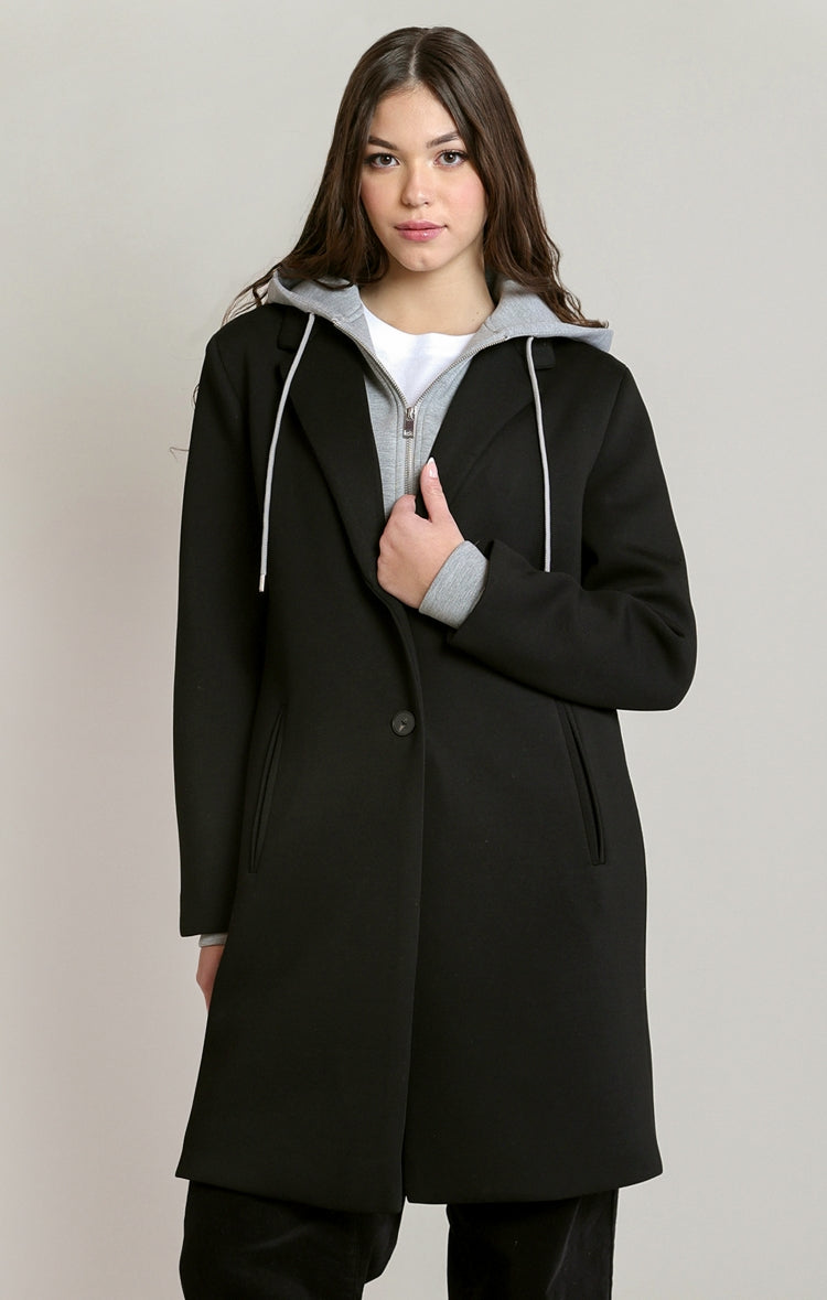 Dex Long Hooded Coat
