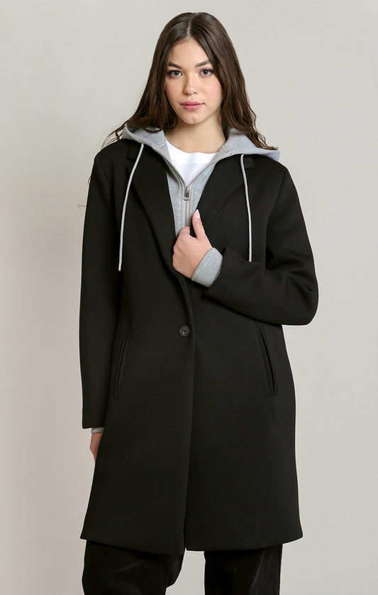 Dex Long Hooded Coat