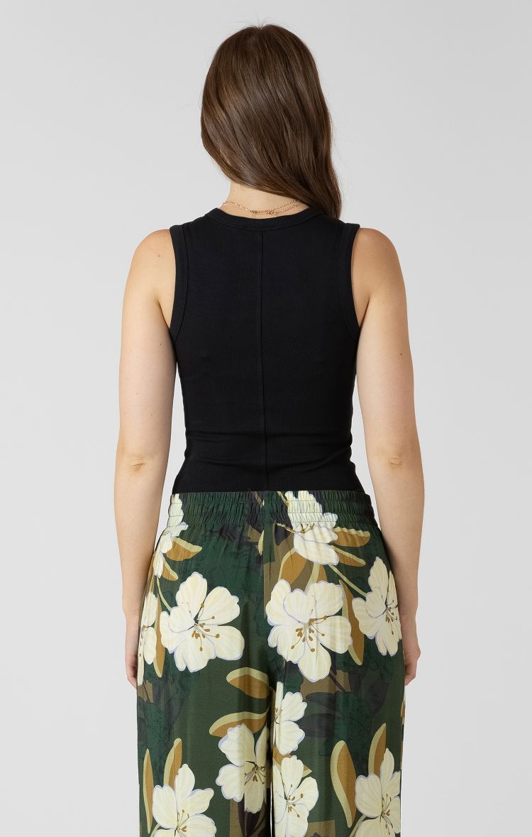 High Neck Ribbed Tank