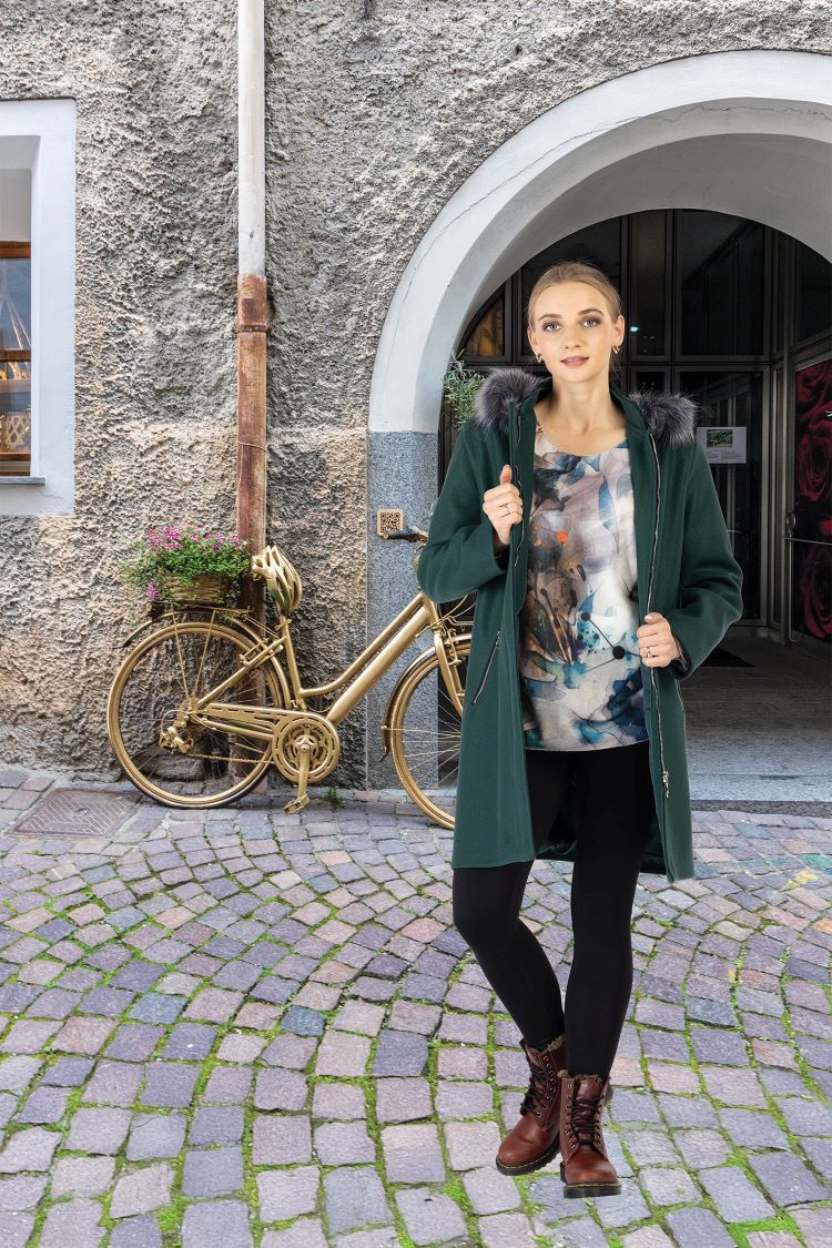 Jacket With Fur Collar