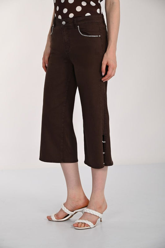 Cropped Rhinestone Pants