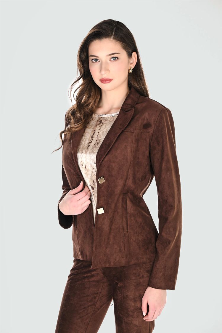 Jewel Button Blazer