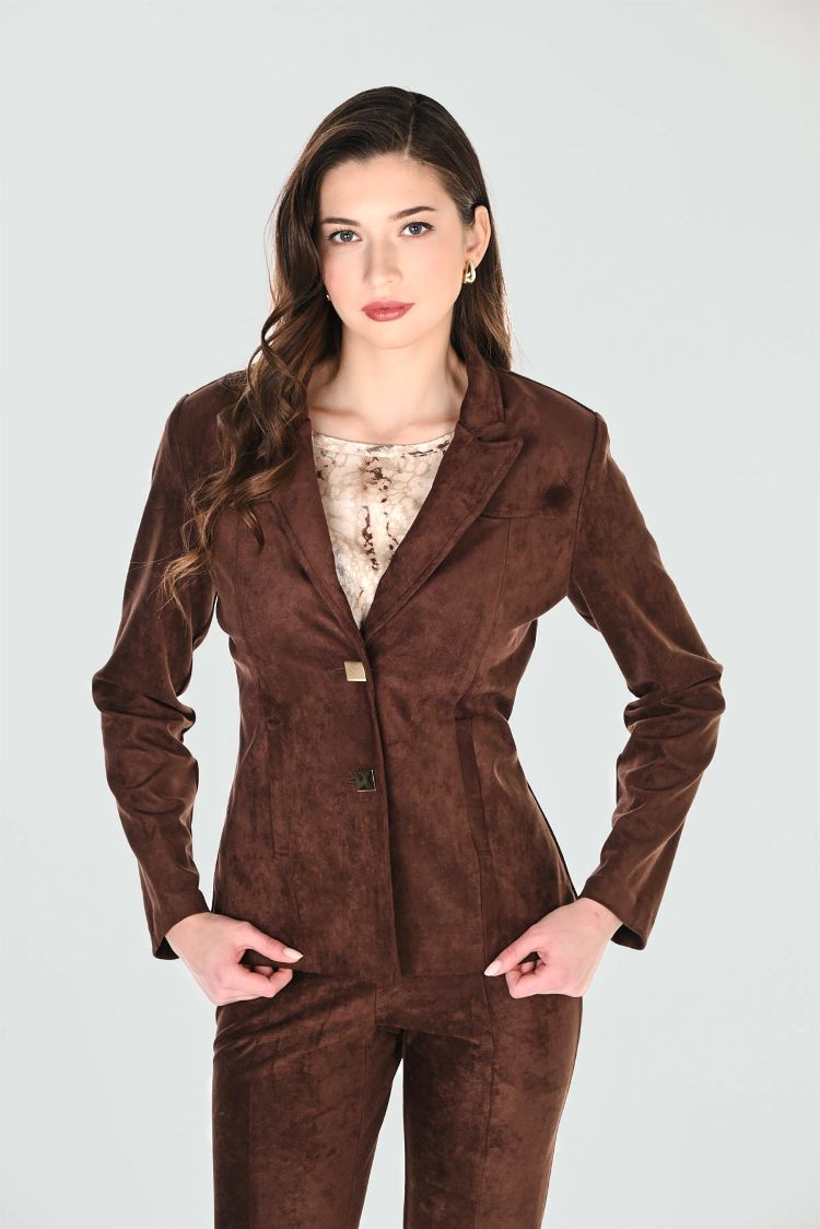 Jewel Button Blazer