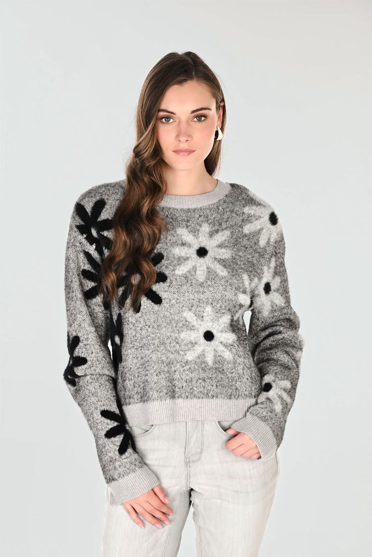 Floral Pullover Sweater