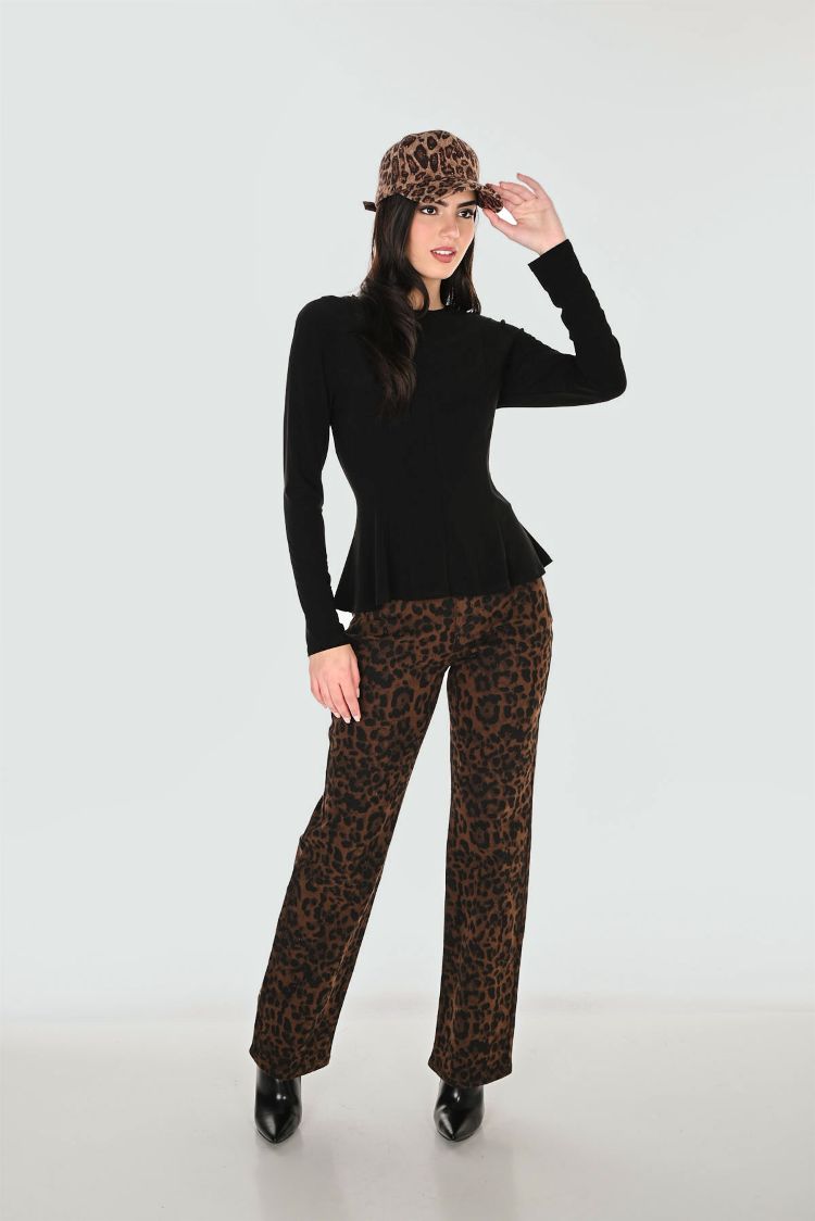 Rhinestone Leopard Trousers