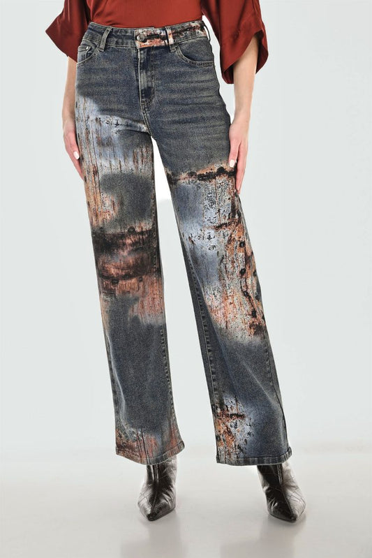 Mid Rise Distressed Jeans