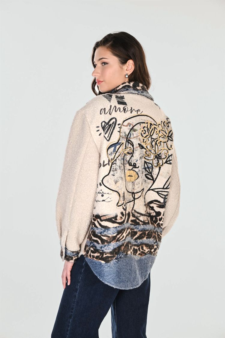 Casual Print Jacket