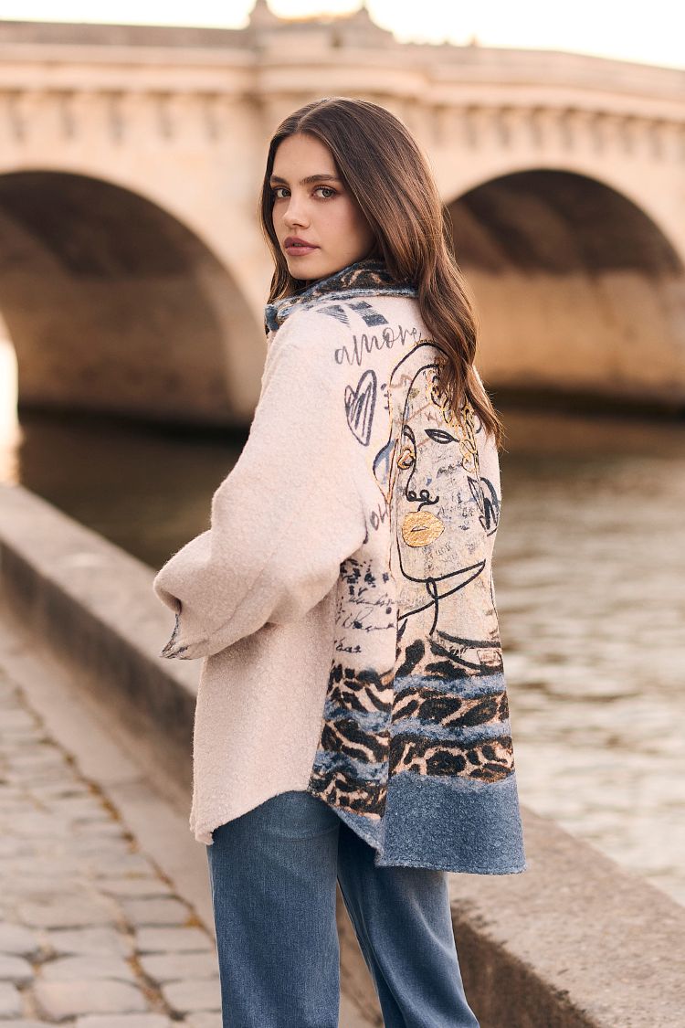 Casual Print Jacket