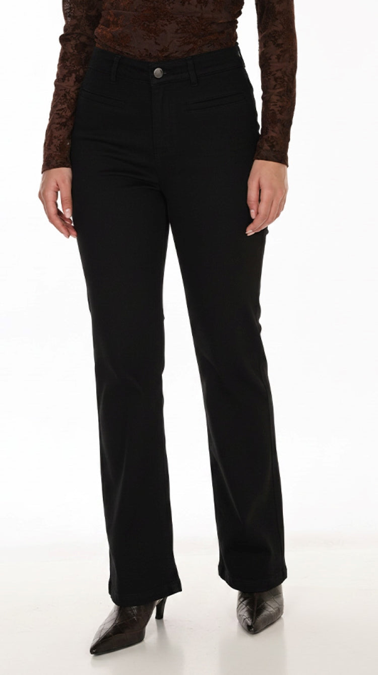 Frank Lyman Mid-Rise Flare Trousers