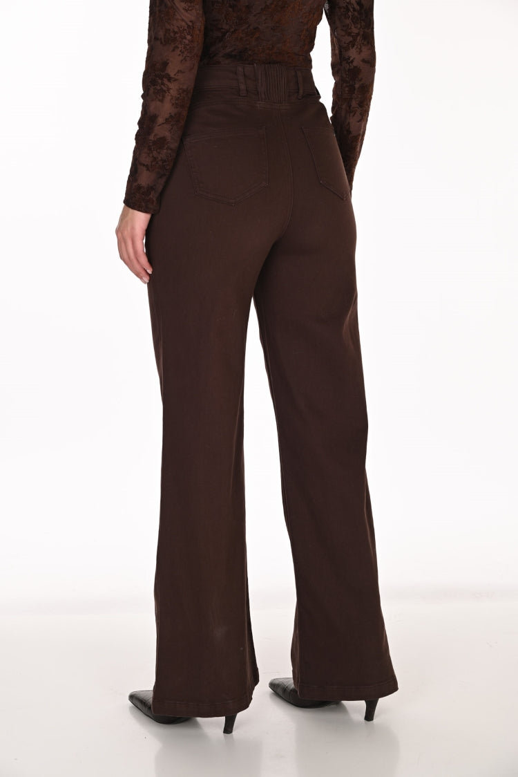 Frank Lyman Mid-Rise Flare Trousers