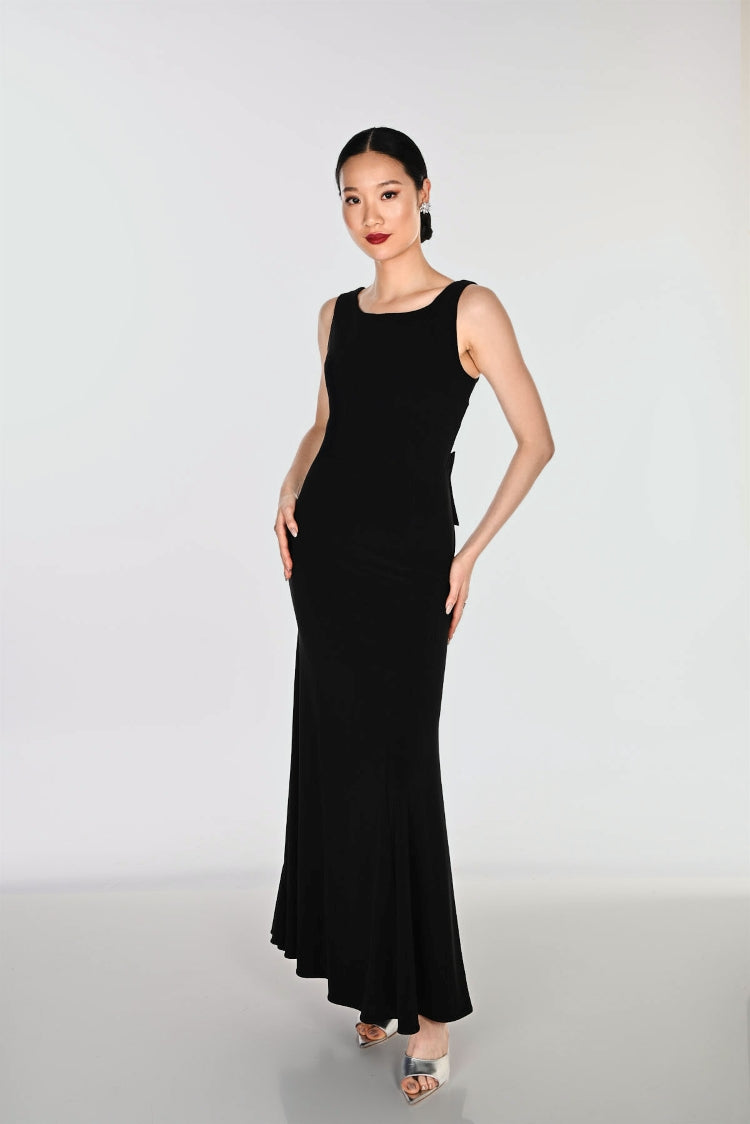Frank Lyman Ruched Belted Maxi Dress