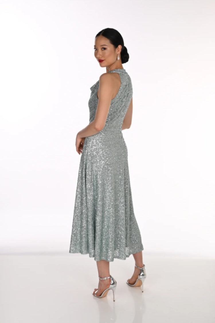 Frank Lyman Shimmer Midi Dress