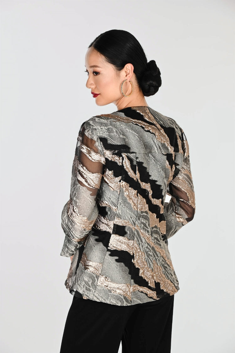 Frank Lyman Abstract Print Jacket