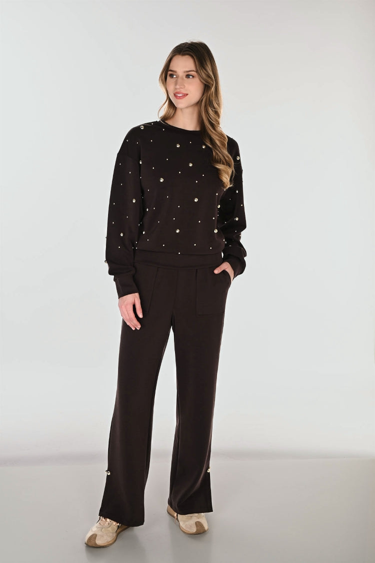 Frank Lyman Women's Wide Leg Pull On Trousers