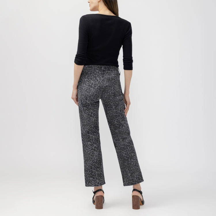 Chelsea Boyfriend Leopard Print Jeans