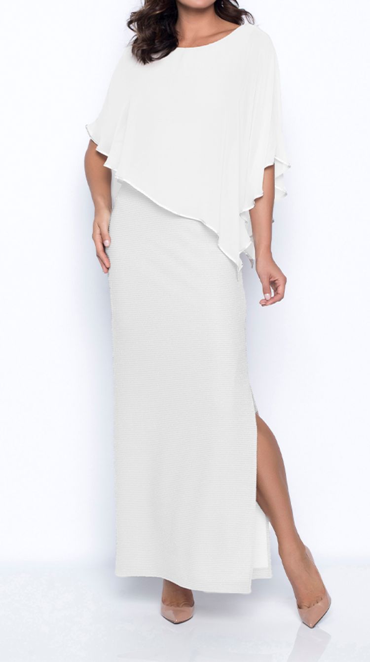 Robe longue superposée