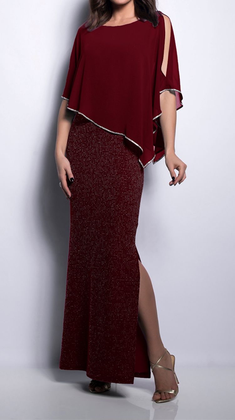 Robe longue superposée