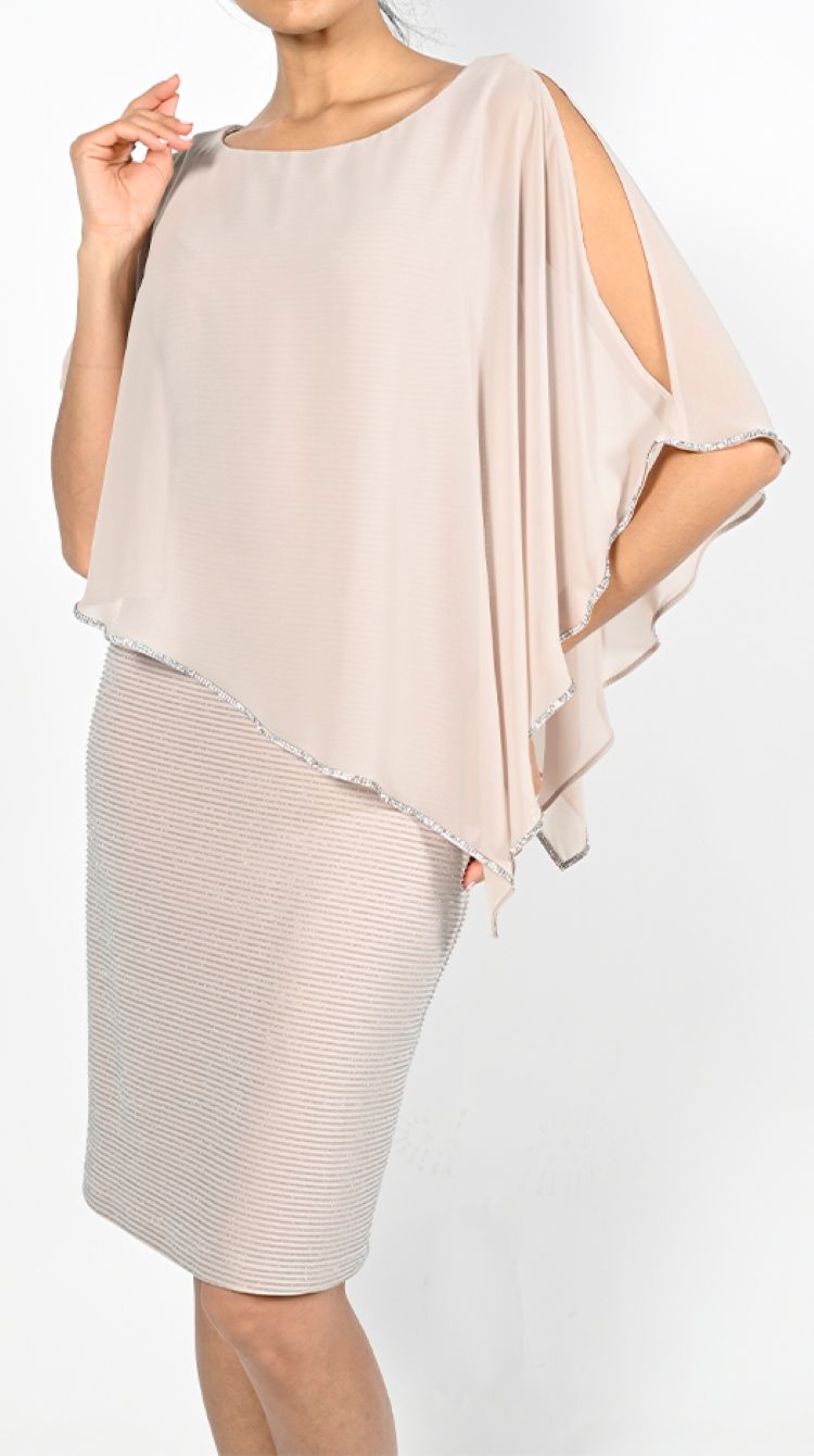 Overlay Ribbed Dress