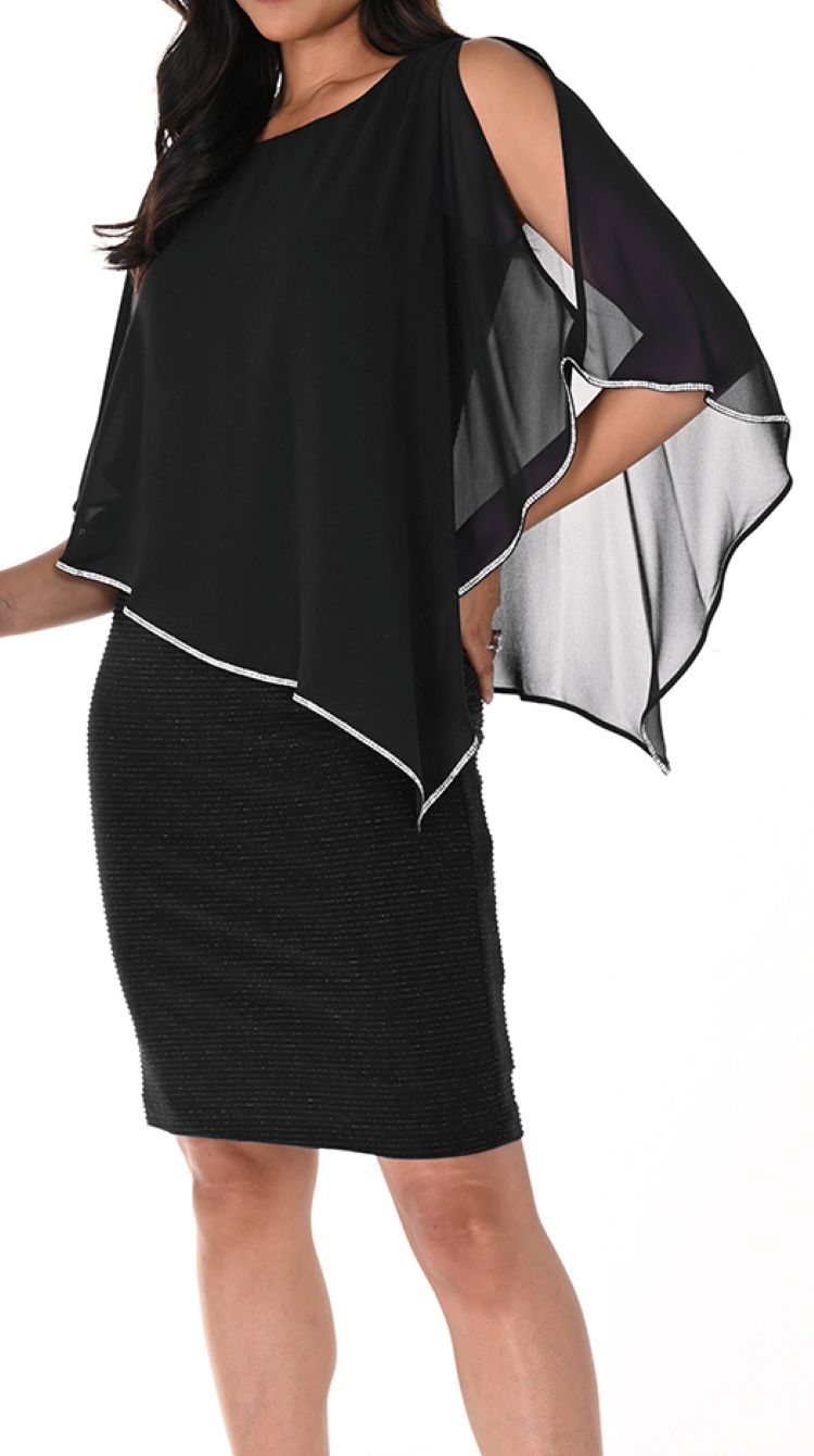 Overlay Ribbed Dress