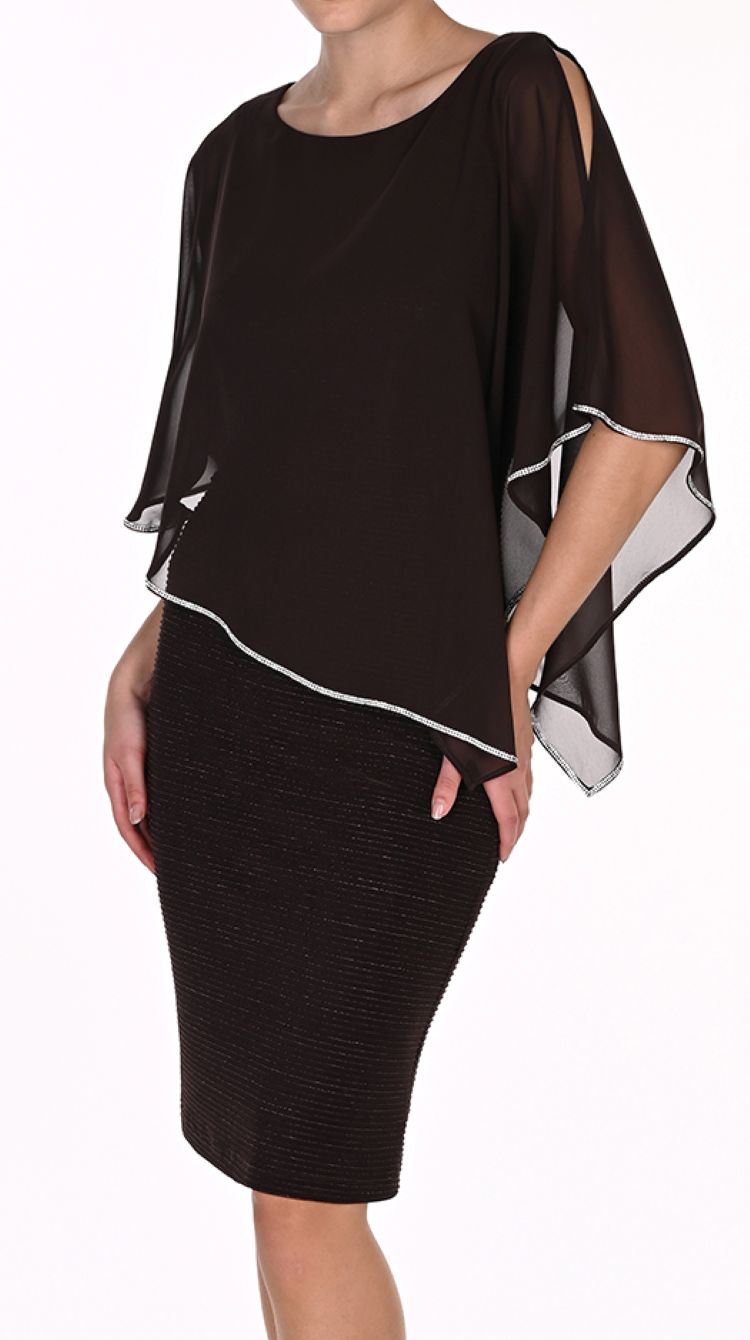 Overlay Ribbed Dress