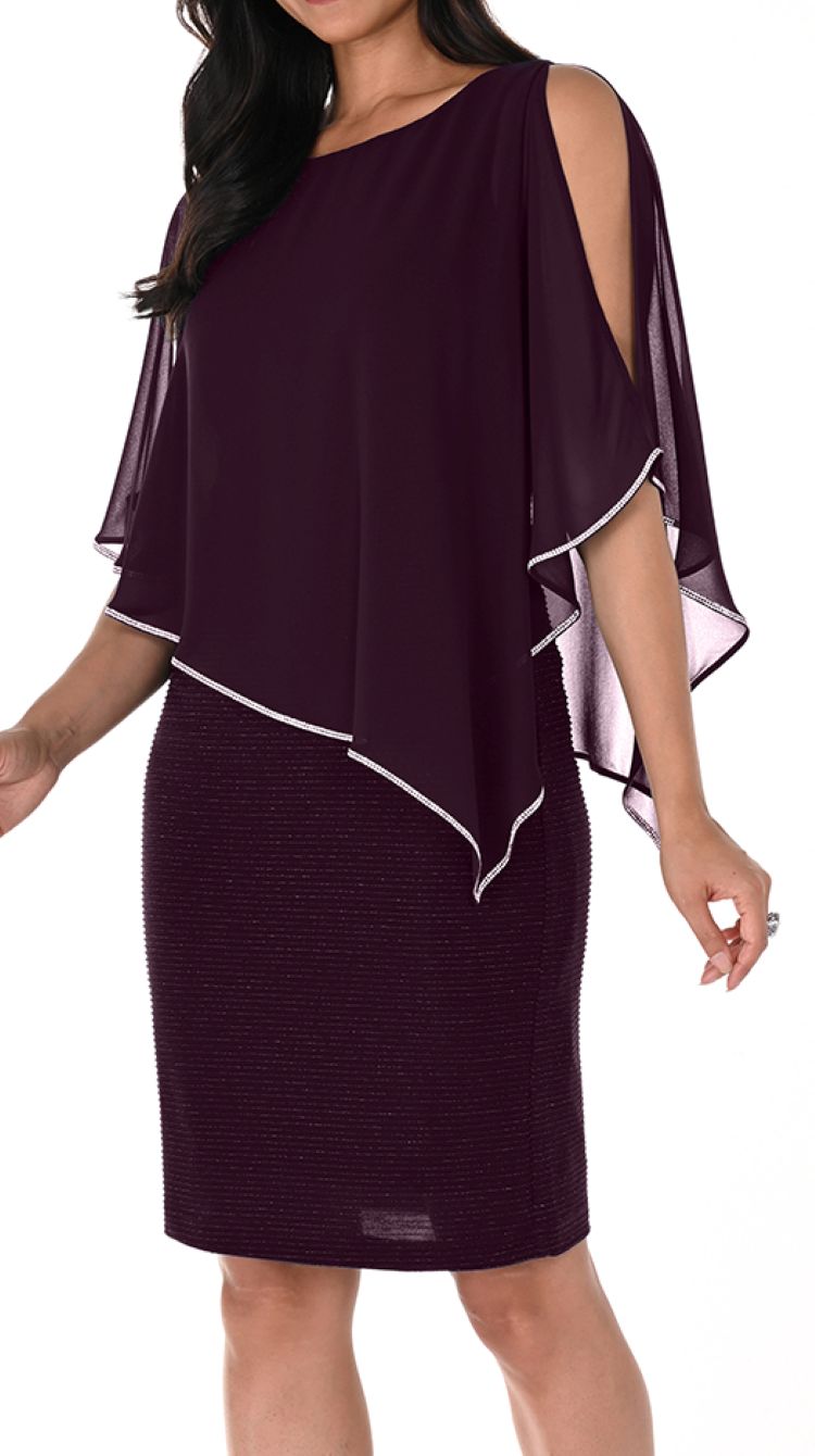 Overlay Ribbed Dress