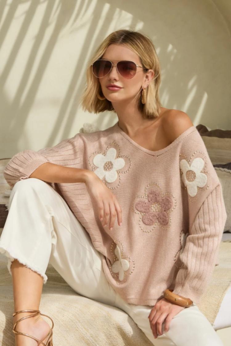 Floral Crewneck Pullover
