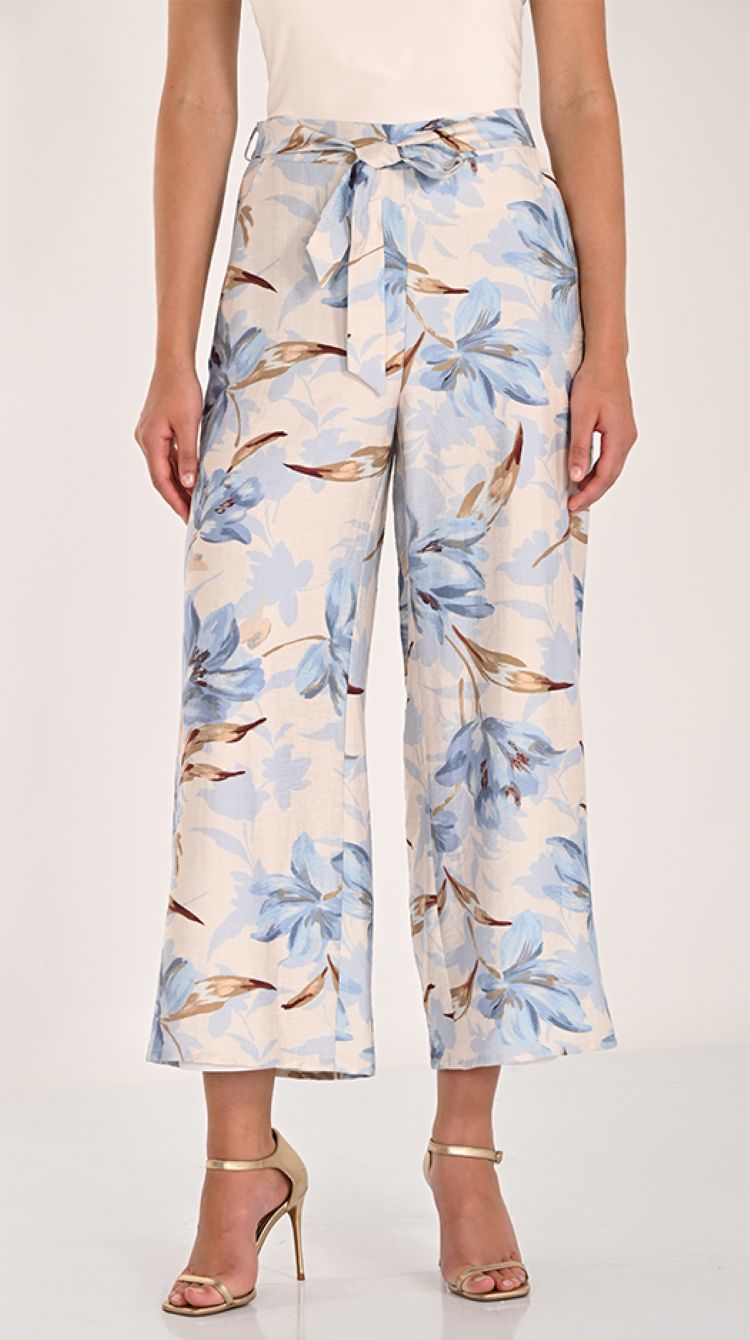 Belted Floral Pant