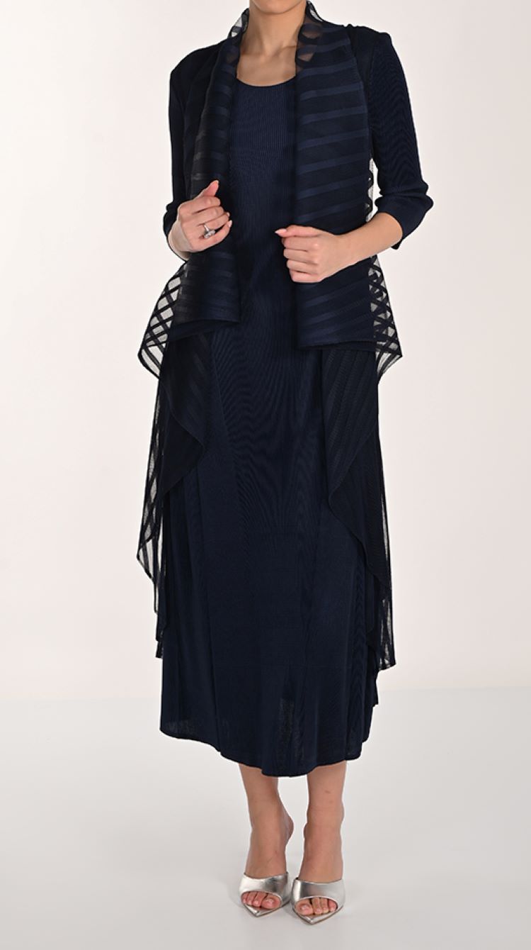 3/4 Sleeve Midi Dress