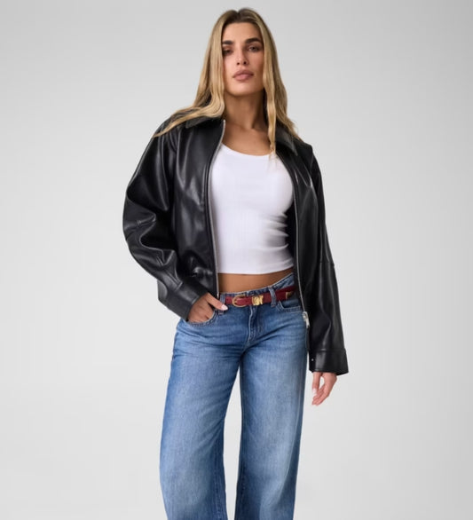 GUESS Faux Leather Jacket