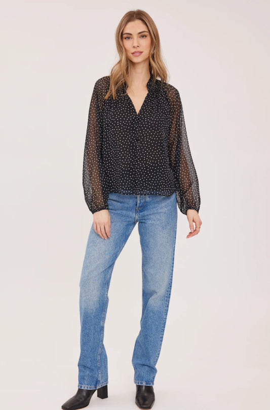 Gentle Fawn Annie Crinkled Chiffon Blouse