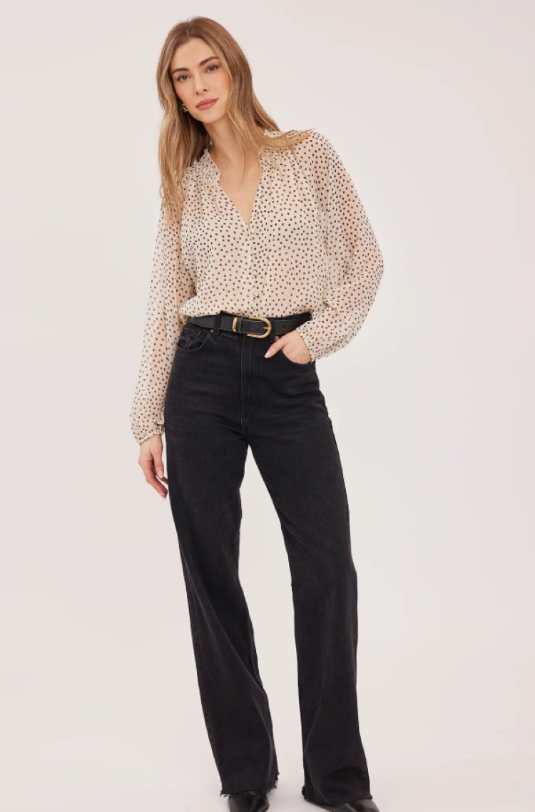 Gentle Fawn Annie Crinkled Chiffon Blouse
