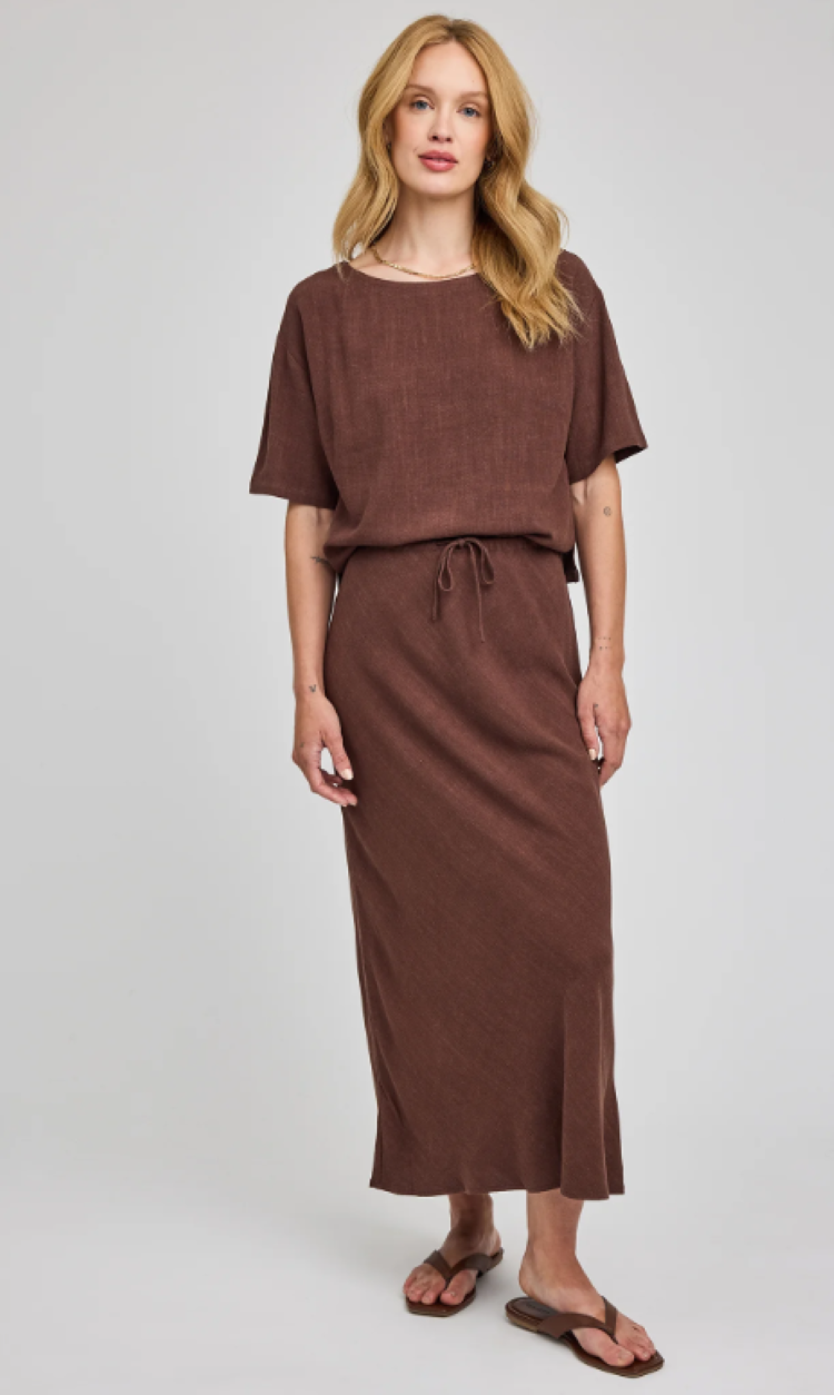 Cassia Linen Skirt