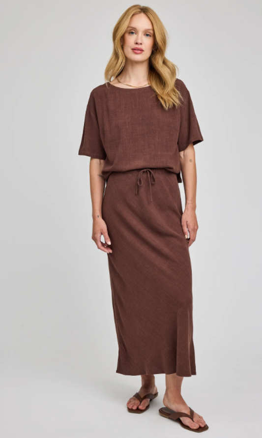 Cassia Linen Skirt