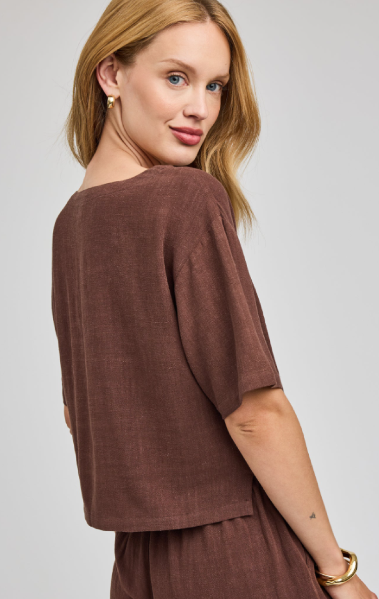 Gemini Linen Top