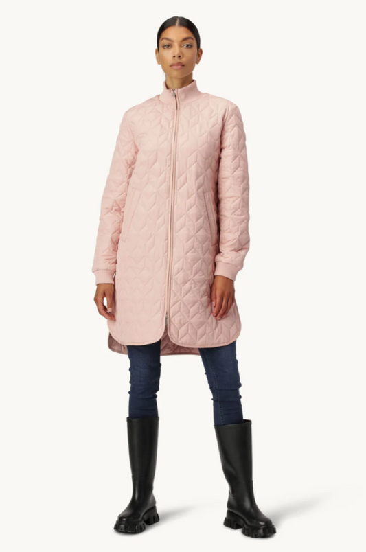 Long Padded Quilt Jacket
