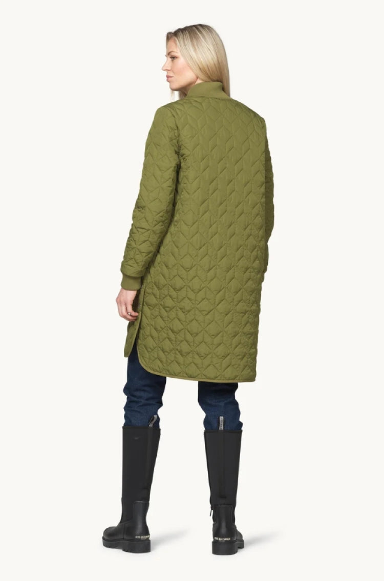 Long Padded Quilt Jacket