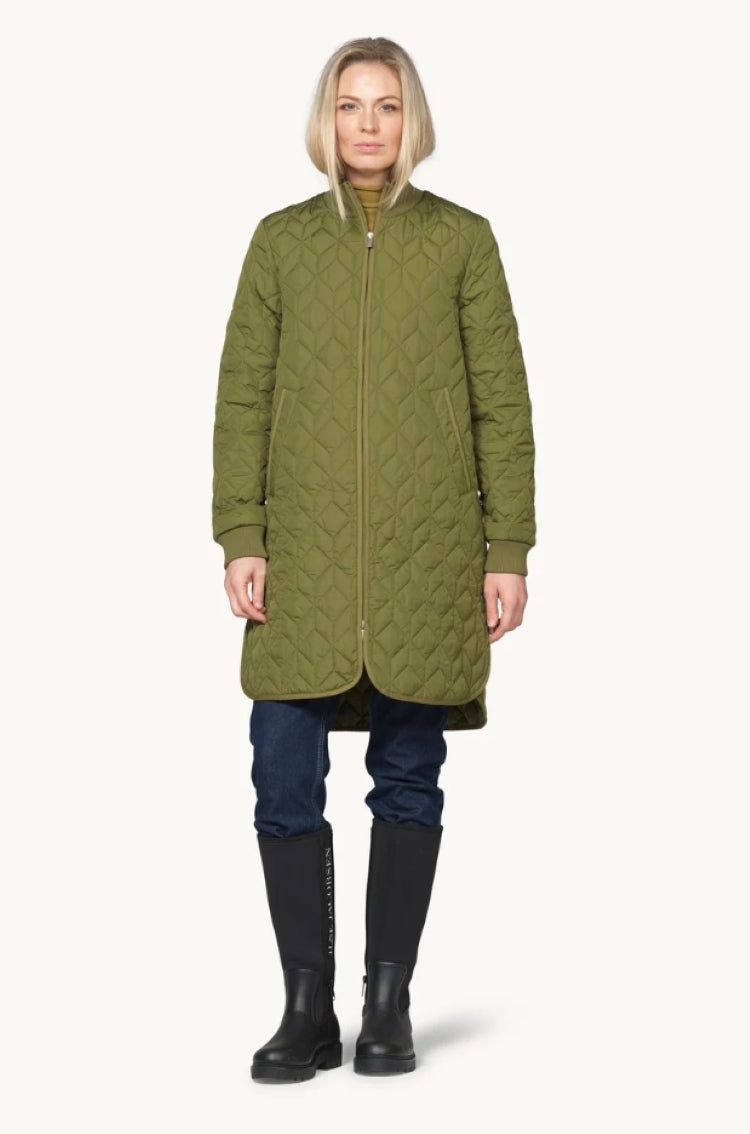 Long Padded Quilt Jacket